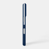 Coque iPhone 16 Bleu et blanc avec bloc de couleur (Côté droit)