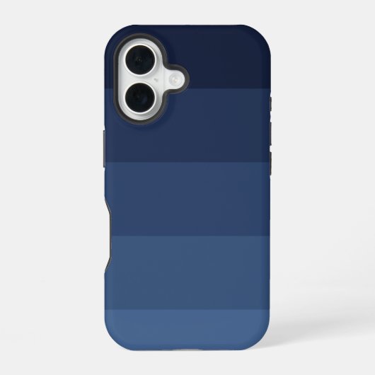 Coque iPhone 16 Bleu Monochromatique (Verso)