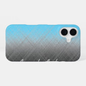 Coque iPhone 16 BLEU - Personnalisable (Verso Horizontal)