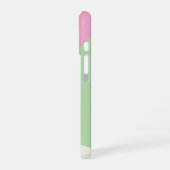 Coque iPhone 16 Bloc de couleur géométrique simple moderne (Côté gauche)