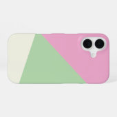 Coque iPhone 16 Bloc de couleur géométrique simple moderne (Verso Horizontal)