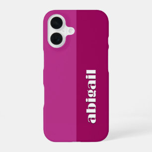 Coque iPhone 16 Bloc de couleurs avec personnalisation