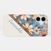 Coque iPhone 16 Blooms d'automne Pastel (Verso Horizontal)