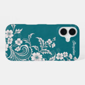 Coque iPhone 16 Blooms verdoyants enchantés (Verso Horizontal)