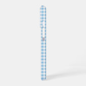Coque iPhone 16 Blue Gingham Phone Case (Côté gauche)