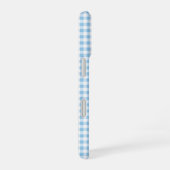 Coque iPhone 16 Blue Gingham Phone Case (Côté droit)