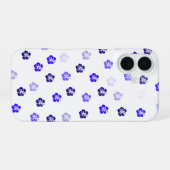 Coque iPhone 16 Blue Hibiscus iPhone Case (Verso Horizontal)