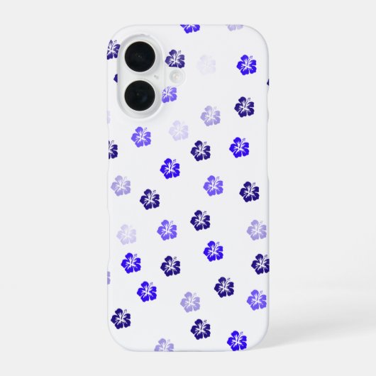 Coque iPhone 16 Blue Hibiscus iPhone Case (Verso)