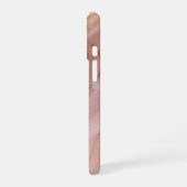 Coque iPhone 16 Blush Silk – Écrin de Satin Rose et Or pour Téléph (Côté gauche)