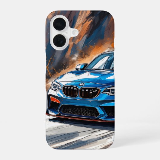 Coque iPhone 16 BMW M-Force Velocity Art (Verso)