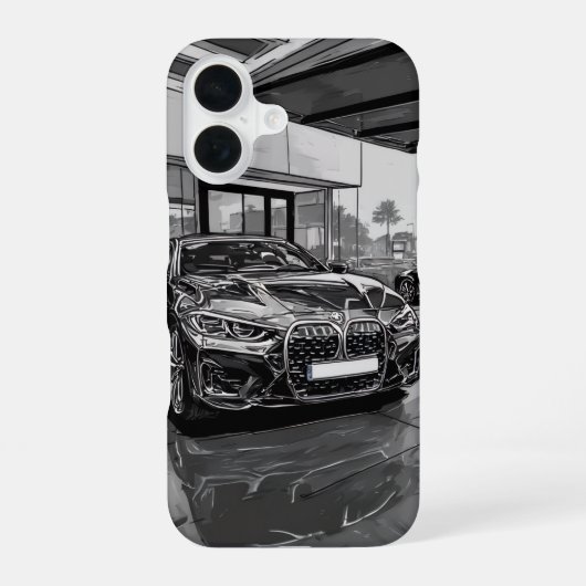 Coque iPhone 16 BMW - Shadow Grille Dominance (Verso)