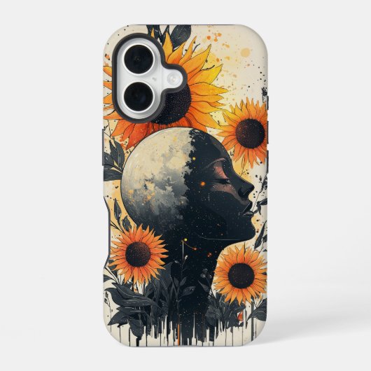Coque iPhone 16 Boho Lunar Bloom Téléphone Case (Verso)