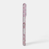 Coque iPhone 16 Bois à pois rose (Côté droit)