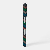 Coque iPhone 16 Bois sombre Terre Zigzag Chevron (Côté droit)