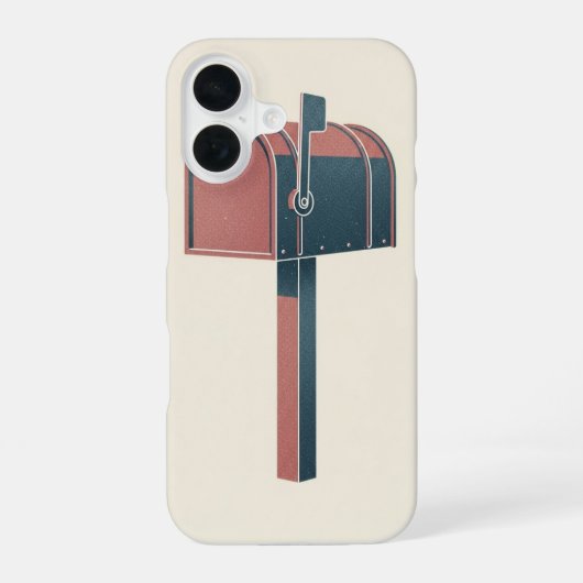 Coque iPhone 16 Boîte aux lettres rétro courbe (Verso)