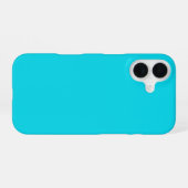 Coque iPhone 16 Boîtier Aqua Blue (Verso Horizontal)
