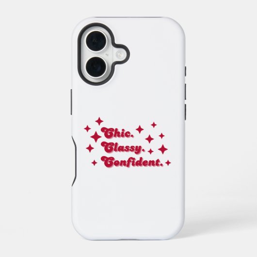 Coque iPhone 16 Boîtier de téléphone esthétique classique 📌 chic (Verso)