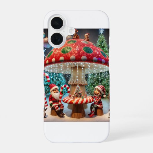 Coque iPhone 16 Boîtier iPhone 16 : Conception de champignon de No (Verso)