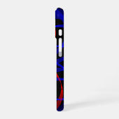 Coque iPhone 16 Boîtier iPhone 16 couleur double myrtille géométri (Côté gauche)