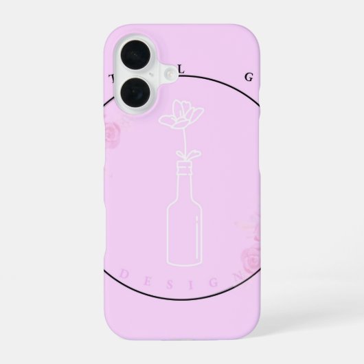 Coque iPhone 16 boîtier iphone 16 fleur dans une bouteille (Verso)