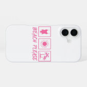 Coque iPhone 16 Boîtier iPhone Beach Please (Verso Horizontal)