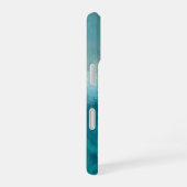 Coque iPhone 16 Boîtier iPhone Case-Mate abstrait sarcelle et blan (Côté droit)