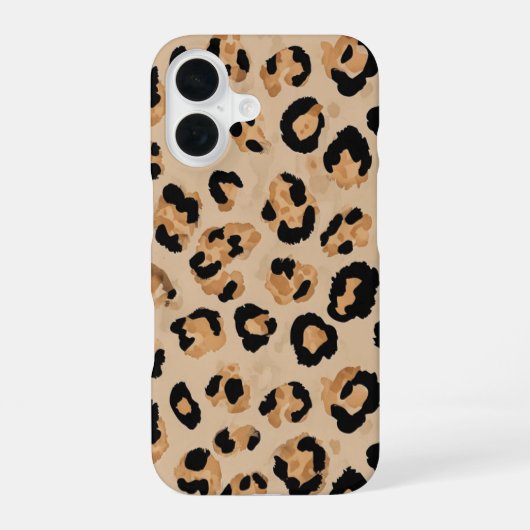 Coque iPhone 16 Boîtier Iphone "impression léopard" (Verso)