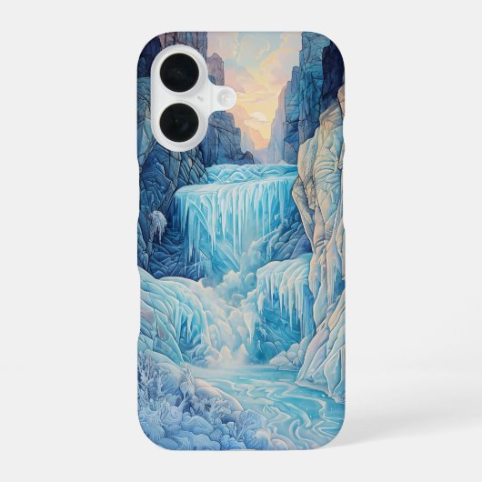 Coque iPhone 16 Boîtier iPhone / iPad Cascade gelée (Verso)