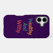 Coque iPhone 16 Boîtier iPhone / iPad Wealthy & Witty (Verso Horizontal)