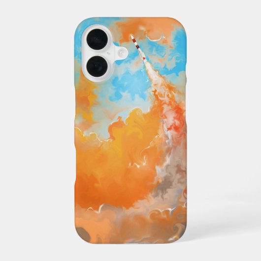 Coque iPhone 16 Boîtier iphone pour lancement de fusée dynamique (Verso)