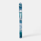 Coque iPhone 16 Boîtier iphone vague d'océan bleu (Côté gauche)