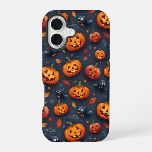 Coque iPhone 16 Boîtier pour iPhone16 à thème Halloween (Verso)
