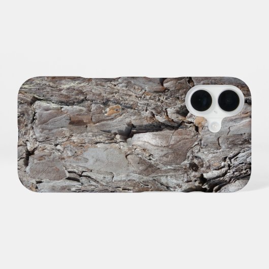 Coque iPhone 16 Boîtier téléphonique à écorce d'arbre (Verso Horizontal)