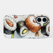 Coque iPhone 16 Boîtier téléphonique Anime Sushi (Verso Horizontal)