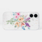 Coque iPhone 16 Boîtier téléphonique de bouquet d'aquarelle (Verso Horizontal)