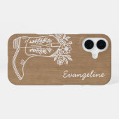 Coque iPhone 16 Boîtier téléphonique floral personnalisé (Verso Horizontal)