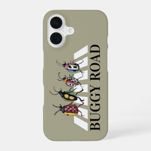 Coque iPhone 16 Boîtier téléphonique Funny Beetles (Verso)