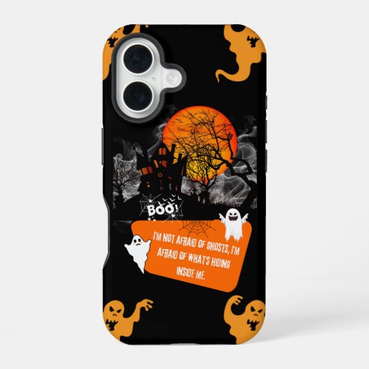 Coque iPhone 16 Boîtier téléphonique Halloween - Iphone Éffrayant (Verso)