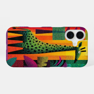 Coque iPhone 16 Boîtier téléphonique Jungle Pop Giraffe