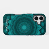 Coque iPhone 16 Boîtier téléphonique Mandala Art - Ajoutez Votre A (Verso Horizontal)
