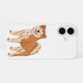 Coque iPhone 16 Boîtier téléphonique pour chien souple mou (Verso Horizontal)