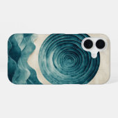 Coque iPhone 16 Boîtier téléphonique profond Ocean Vortex (Verso Horizontal)