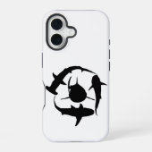 Coque iPhone 16 Boîtier téléphonique requin (Verso)