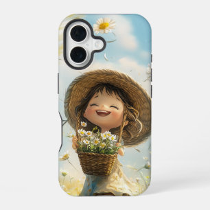 Coque iPhone 16 Boîtier téléphonique Sunlit Daisy Dreams Cottageco