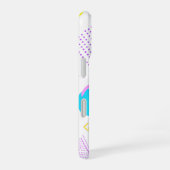 Coque iPhone 16 Bold Neon Memphis Geometric 80s Design (Côté droit)