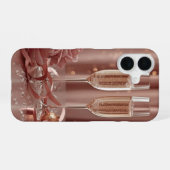 Coque iPhone 16 bonne année champagne glow (Verso Horizontal)