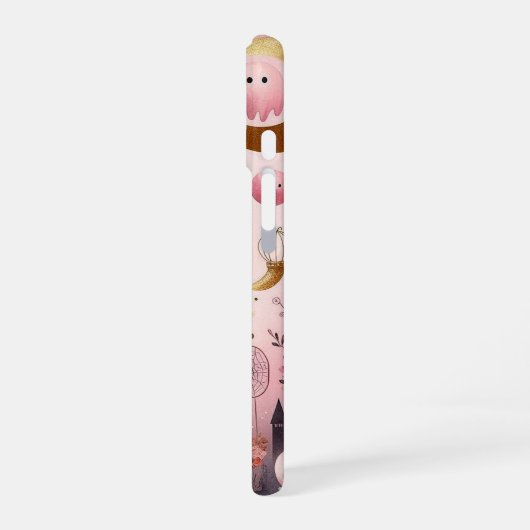 Coque iPhone 16 Boo Éffrayant Jack O Lanterns Pastel Funky (Côté gauche)