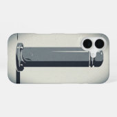 Coque iPhone 16 Borne de rue rétro (Verso Horizontal)