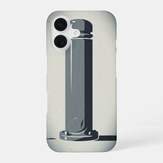 Coque iPhone 16 Borne de rue rétro (Verso)