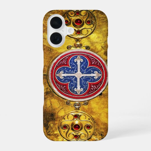 COQUE iPhone 16 BOUCLIER CELTIQUE AVEC CROIX DE CONSÉCRATION (Verso)